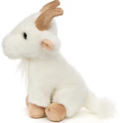 Plüschtier Ziege, Bergziege, weiß, 18cm, Uni Toys