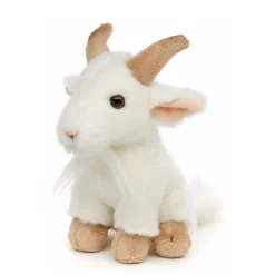 Plüschtier Ziege, Bergziege, weiß, 18cm, Uni Toys