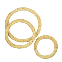 Strohkranz natur, Bastelkranz, Kranz-Rohling aus Stroh, Ø50cm, Stafil