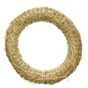 Strohkranz natur, Bastelkranz, Kranz-Rohling aus Stroh, Ø30cm