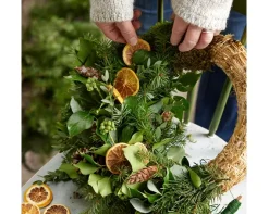 Strohkranz natur, Bastelkranz, Kranz-Rohling aus Stroh, Ø30cm