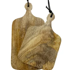 Tapasbrett, Holzbrett Natur, kleines Schneidebrett, 19x9cm, Mica Decorations