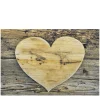 Textil Fußmatte Herz, Holzherz, 75x50cm, Mars & More