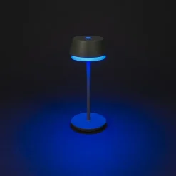 Tischleuchte Lyon grün/grau, 30cm, Konstsmide