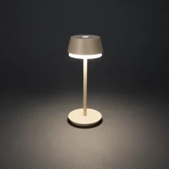 Tischleuchte Lyon sand, 30cm, Konstsmide