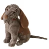 Türstopper Hund Cooper, Stoffhund im braunen Pepita-Look, Boltze Home Collection