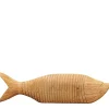 Wandobjekt Deko Fisch Naturholz, Holzfisch 49x13cm