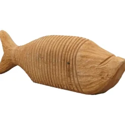Wandobjekt Deko Fisch Naturholz, Holzfisch 49x13cm