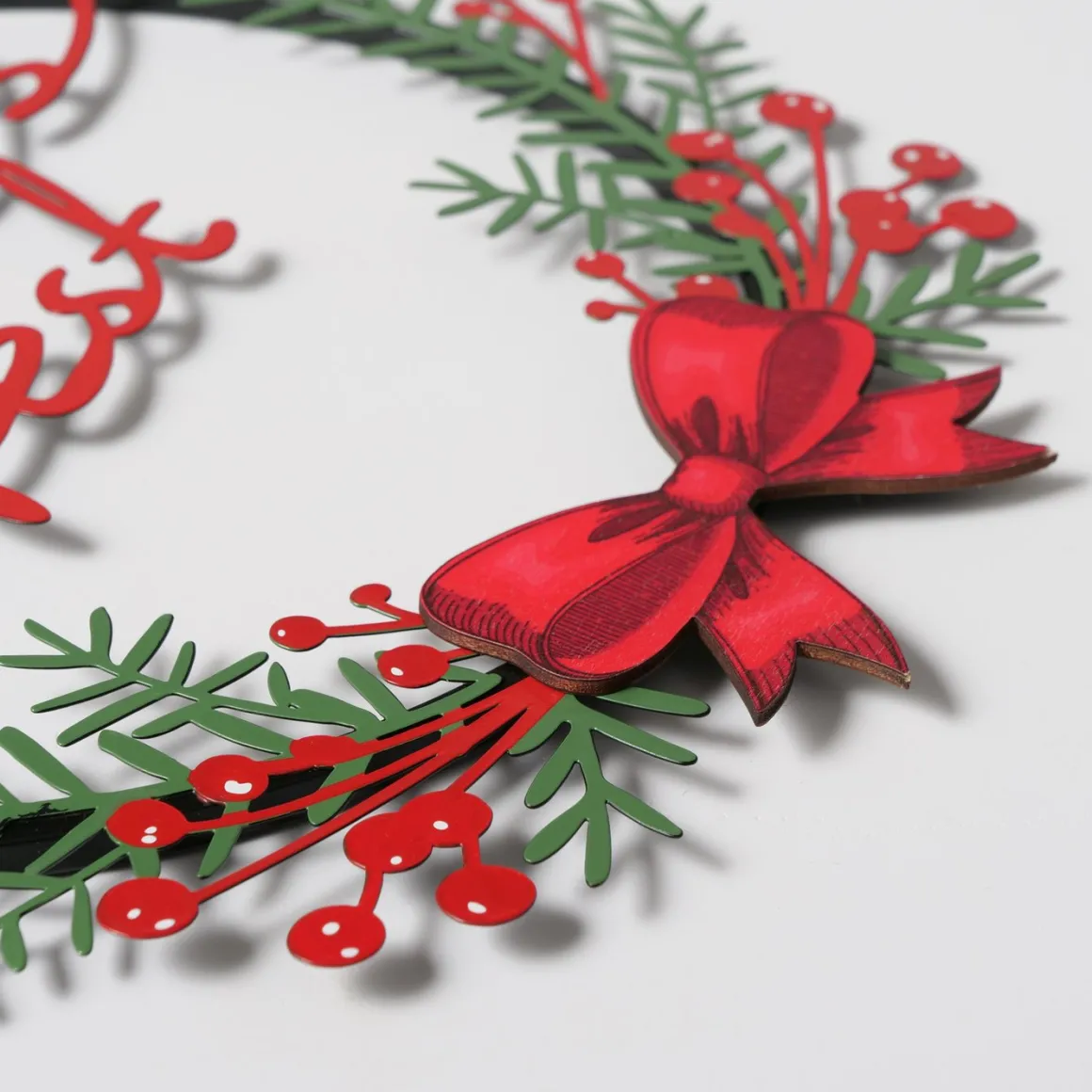 Weihnachtshänger Noel: Frohes Fest, Metallhänger Weihnachten rund, Boltze Home Collections