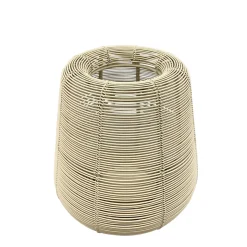 Windlicht Dazz cremeweiß, Metallwindlicht aus dünnen Drähten, 16x16cm