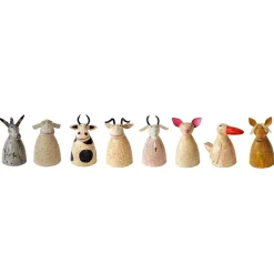 Zaunhocker Bauernhoftier Esel used look, kleiner Metallesel graubraun, 18cm