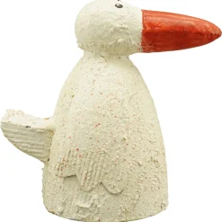 Zaunhocker Bauernhoftier Gans used look, kleine Metallgans creme, 18cm